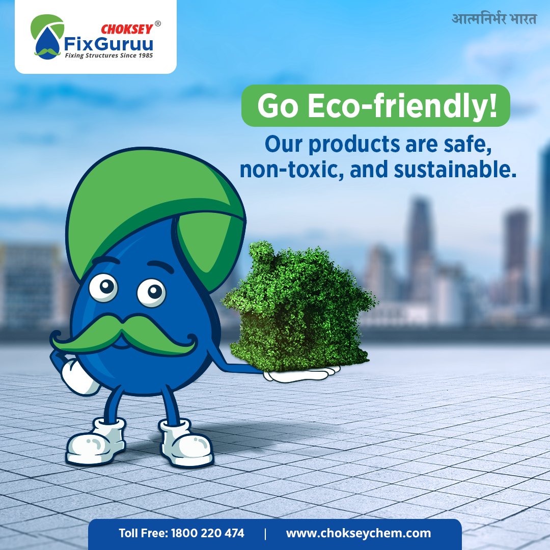 ChokseyFixGuruu's tweet photo. At FixGuruu, we only use #ecofriendly materials to waterproof houses.
#FixGuruu waterproofing solutions not only keep your home leakage-free but also keeps you healthy!
To know more,
Call at 1800 220 474 or
visit, https://t.co/pVj7aXC09P
#ChokseyChemicals #SmartWaterproofing https://t.co/ldxQkNzVpi