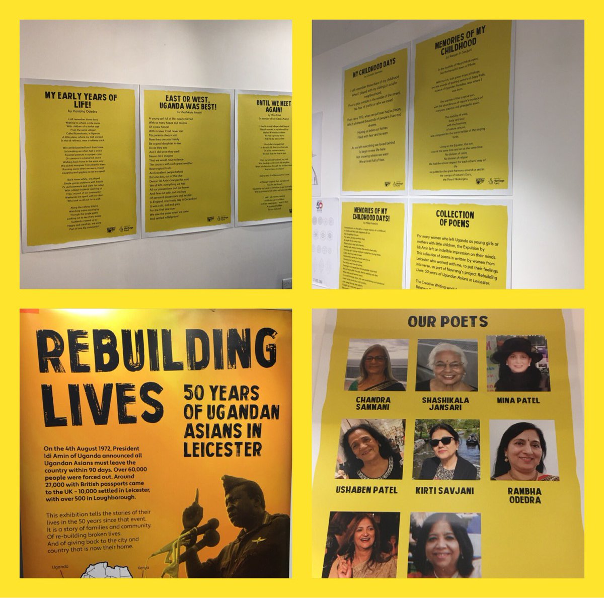 Documentary Media Centre (@docmediacentre) on Twitter photo A huge thanks to #NavrangArts for popping up their <a href="/Uganda2Leic50/">50 Years of Ugandan Asians #RebuildingLives</a> touring exhibition and a showcase of fantastic poems! You can visit us all this week @highcross! <a href="/leicestermuseum/">Leicester Museums & Galleries</a> <a href="/tinawotbox/">Tina Barton</a> <a href="/LeicesterEvents/">Leicester Events</a> #UG50 #Uganda50 #PublicArtwork A huge thanks to #NavrangArts for popping up their <a href="/Uganda2Leic50/">50 Years of Ugandan Asians #RebuildingLives</a> touring exhibition and a showcase of fantastic poems! You can visit us all this week @highcross! <a href="/leicestermuseum/">Leicester Museums & Galleries</a> <a href="/tinawotbox/">Tina Barton</a> <a href="/LeicesterEvents/">Leicester Events</a> #UG50 #Uganda50 #PublicArtwork