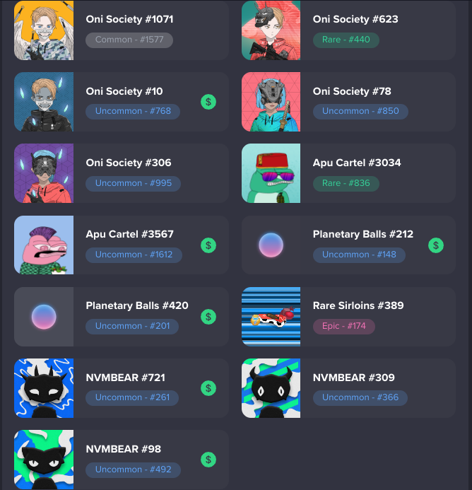 SenorBrooz's tweet photo. Clearing out my @twetchapp wallet for some funds.
If you see an #OniSociety, #ApuCartel, #PlanetaryBall or #NVMBear that you like DM me or comment. Open to offers
#Twetch #RareCandy #NFT #NFTCommunity https://t.co/iUrW98wTlj