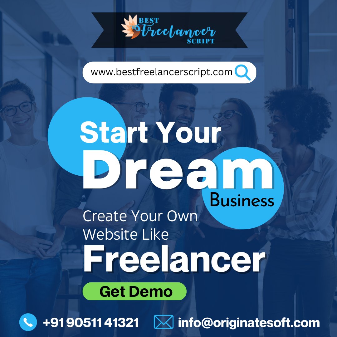 freelancerscrip's tweet image. Turn your dreams into reality! Start your own business with our Freelancer-like #websiteclonescript. 
Get started quickly and easily. Get your own clone script today!
☎️ 033 4001 6469/+91 90511 41321
🌐 bestfreelancerscript.com
📧 info@originatesoft.com