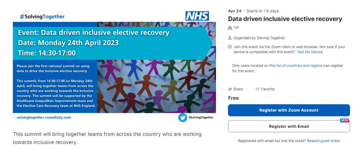 Extremely proud to be presenting at this event , using #innovation  collaboratively improving #electiverecovery @AlderHeyInnov @uhbwNHS @EvelinaLondon @GreatOrmondSt @Leeds_Childrens @MFTnhs @OUHospitals @SheffChildrens @SotonChildHosp 
#inequalities events.zoom.us/ev/Ai0o-PZdn9E…