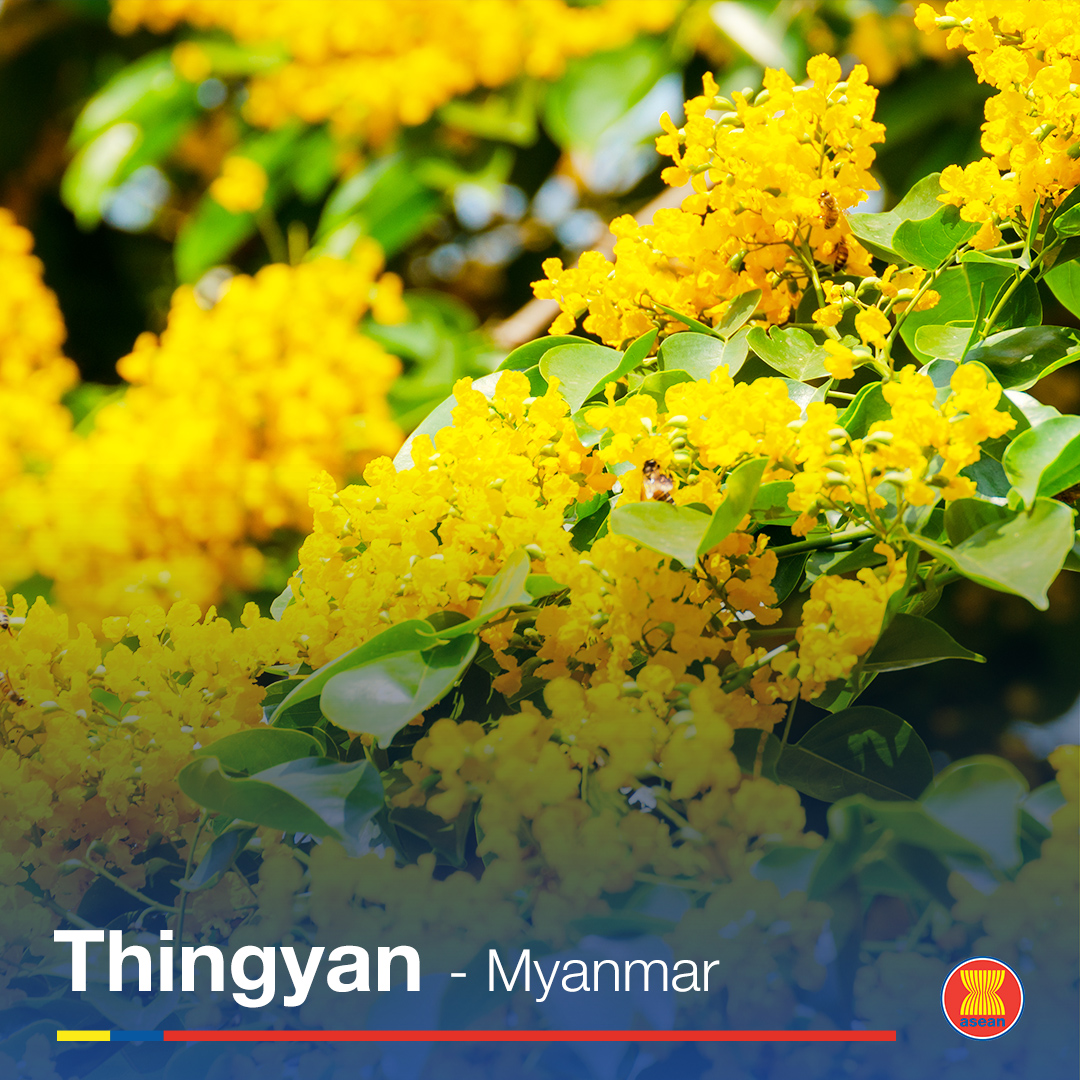 ASEAN's tweet photo. Hnit thit mhar pyaw shwin chan myae bar say or happy new year to our friends from Myanmar. Let’s take this moment to wish everyone peace, stability, and prosperity for the new year. https://t.co/VPSv8GO3gN