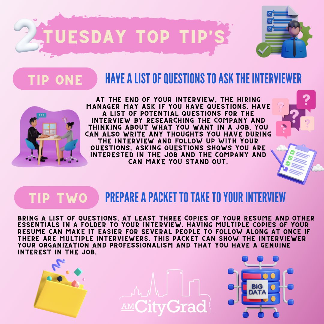 AMCityGrad's tweet image. These are our Tuesday Top Tips on how to get ahead of the job market 

Utilising our platform is the easiest way but thats for you to find in the link bellow 

amcitygrad.com

#advice #recommendations #suggestions #instructions #pointers #secrets