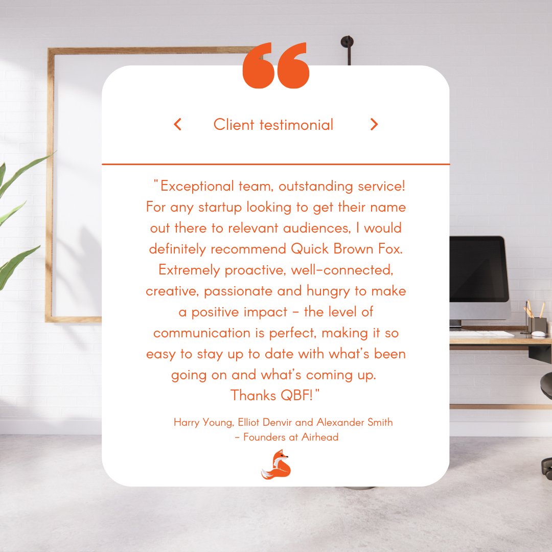 Quick Brown Fox PR tweet media