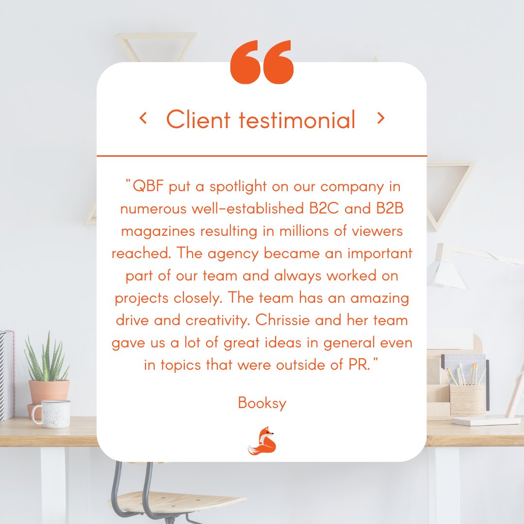 Quick Brown Fox PR tweet media