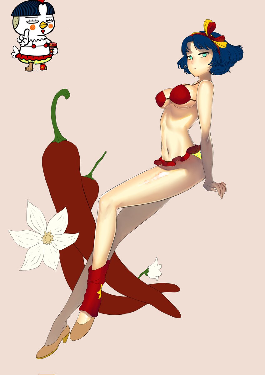 adorakim's tweet photo. I never realised the chicken character was wearing bikinis until humidification.
#hochi #firenoodle #firechicken #humidification https://t.co/Wxpf7lTCJZ