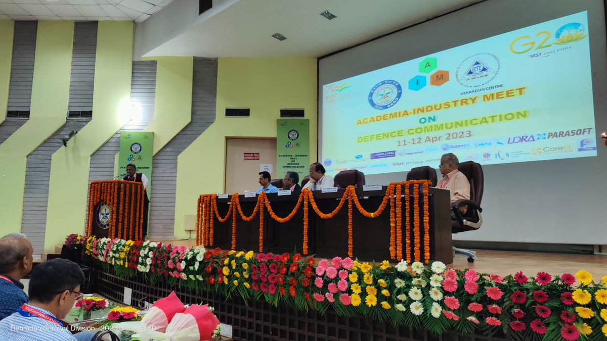 ucostdehradun's tweet photo. Academia-Industry Meet on Defence Communication on 11th -12th Apr, 2023 at DEAL, Dehradun...
#DEAL, #DRDO, #G20Summit2023, #DST, #industry, #academia, #cmouk, #science, #communication,#durgeshpant26 https://t.co/vFtd3RpQZ5