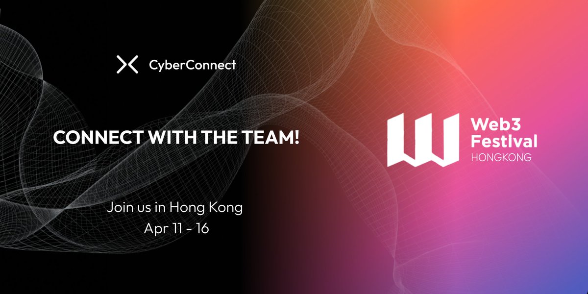 gm from Hong Kong @festival_web3 🇭🇰! @WilsonWei777 will be speaking on stage on Mar 12 afternoon about Web3 social. The team will be around at different side events! Catch us and chat about anything Web3, social, identity, and on-chain friendship👐 #Web3Festival