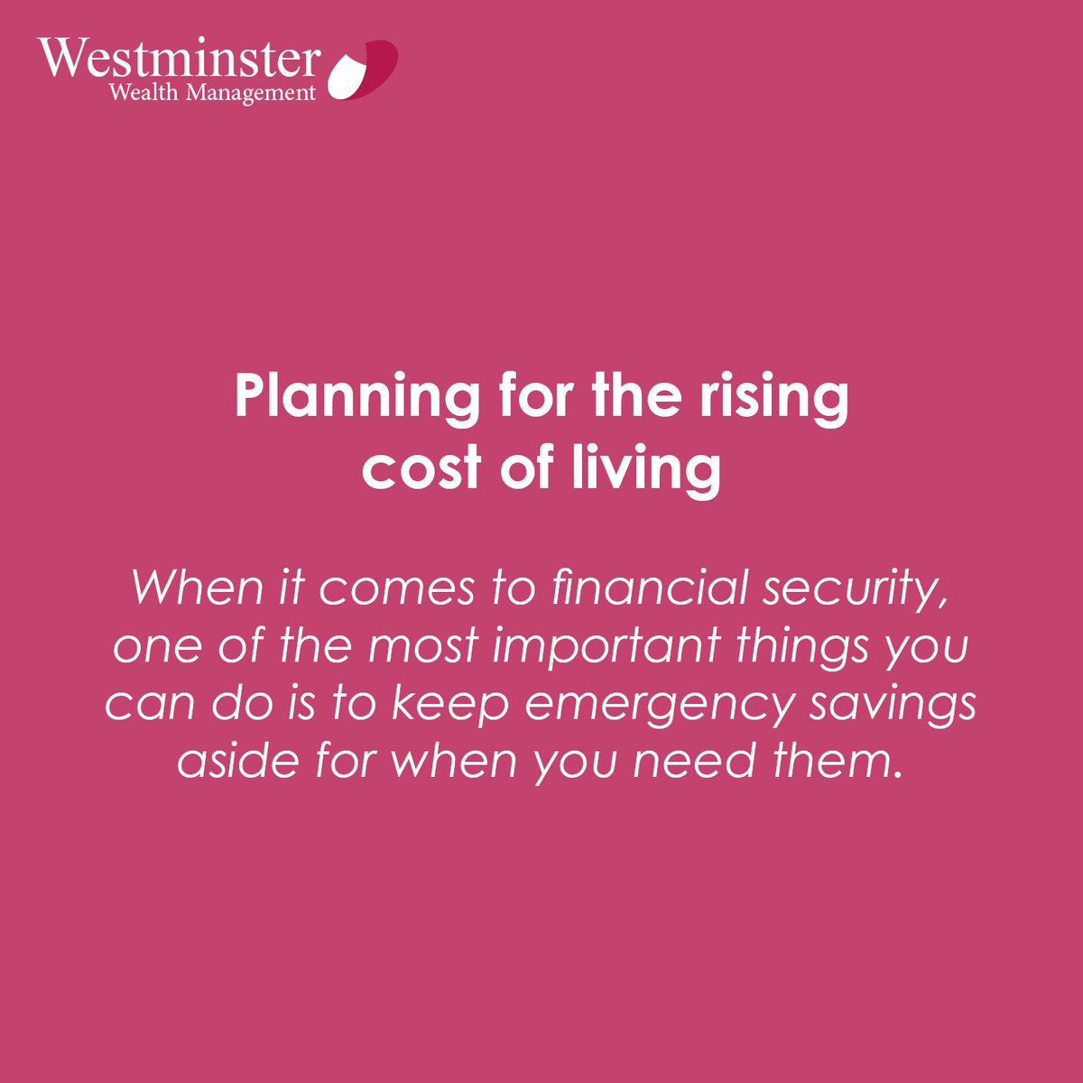Having a nest egg that you can tap into in times of need can help you weather a storm. One method is to create a dedicated savings account that you only use for this purpose.

#wealthmanagement #financialadvice #financialplanning #investment #saving