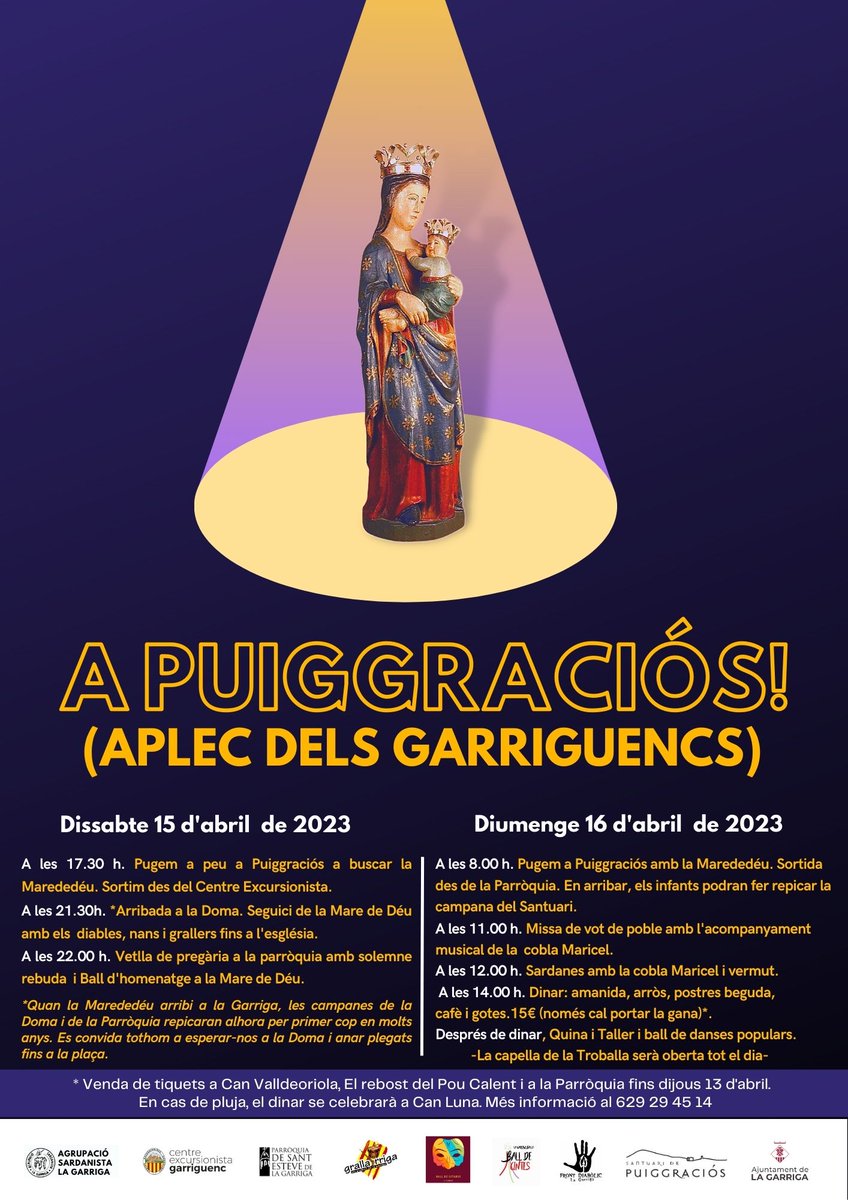 ajlagarriga's tweet photo. 🤩A #laGarriga no es para i aquest cap de setmana es programen diverses activitats ➡️https://t.co/fB53AjU9xZ https://t.co/NrnDEvDs2J