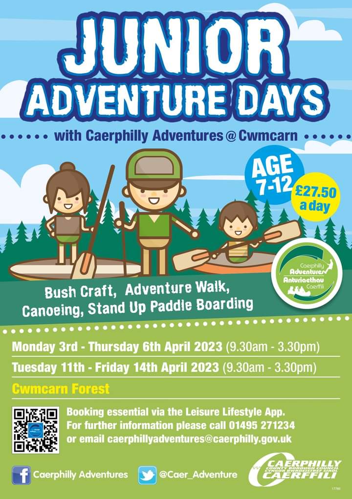 Unfortunately we are cancelling tomorrow's Adventure Day for safety reasons due to the Amber Weather warning issued by the Met Office. Apologies for any inconvenience. That is the session scheduled for Wednesday 12th April.