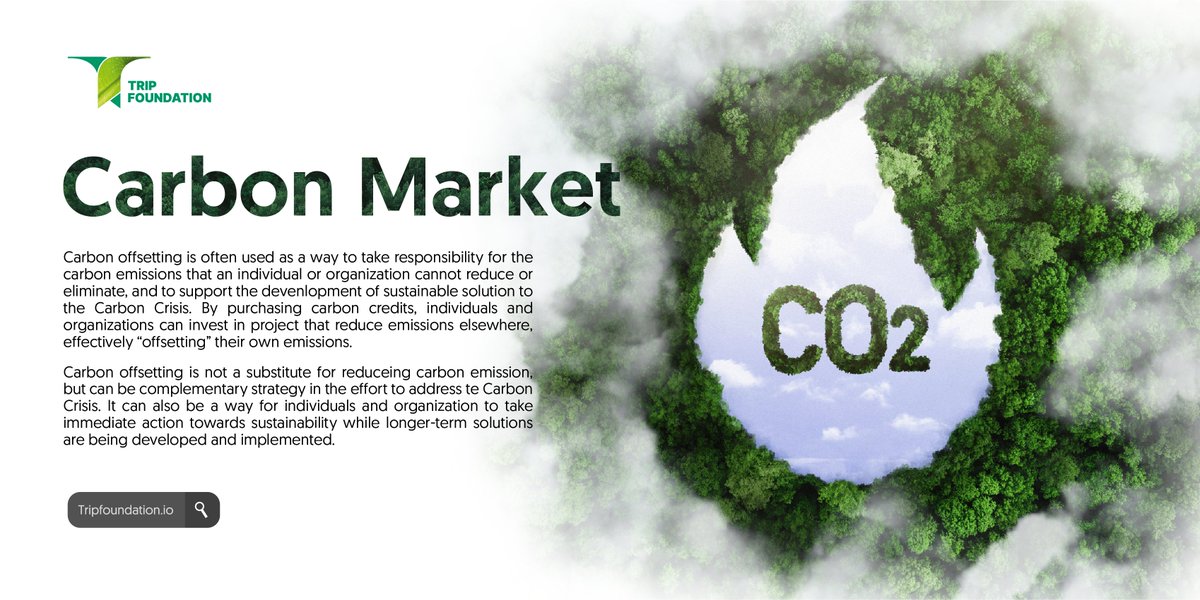 GreenFoundhssm's tweet photo. "Carbon offset markets are about to explode in pretty much every industry, but it's especially relevant to the crypto industry"
#TripFoundation #crypto #refi https://t.co/X6EP8ClKAd
