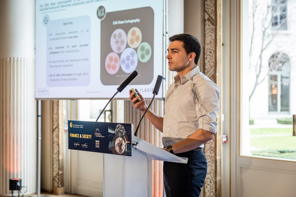 LouisBachelier's tweet photo. We launched the PLADIFES website during the 16th edition of the #RisksForum! The project (@AgenceRecherche, @CNRS, @essec, @LouisBachelier) is a financial and ESG data platform.
Visit now and access research data to foster traditional and green finance! https://t.co/gs3bYz7g8f https://t.co/OvKeEDslBf