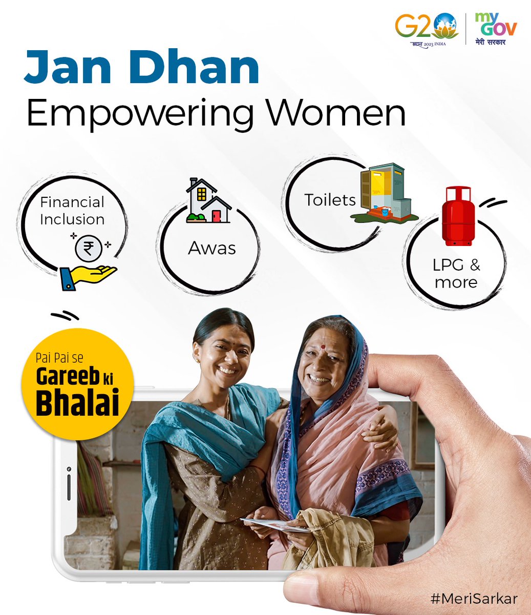 Shantanu_bjp's tweet photo. Govt. of India's🇮🇳 flagship scheme of #JanDhanYojana has brought millions of #women into the formal #banking_system, following guidance of Hon'ble PM Shri @narendramodi Ji

🔸Secured millions of lives during Covid pandemic
🔸Empowered idea of #NewIndia🇮🇳

@FinMinIndia #MeriSarkar https://t.co/sFAYS5VXMI