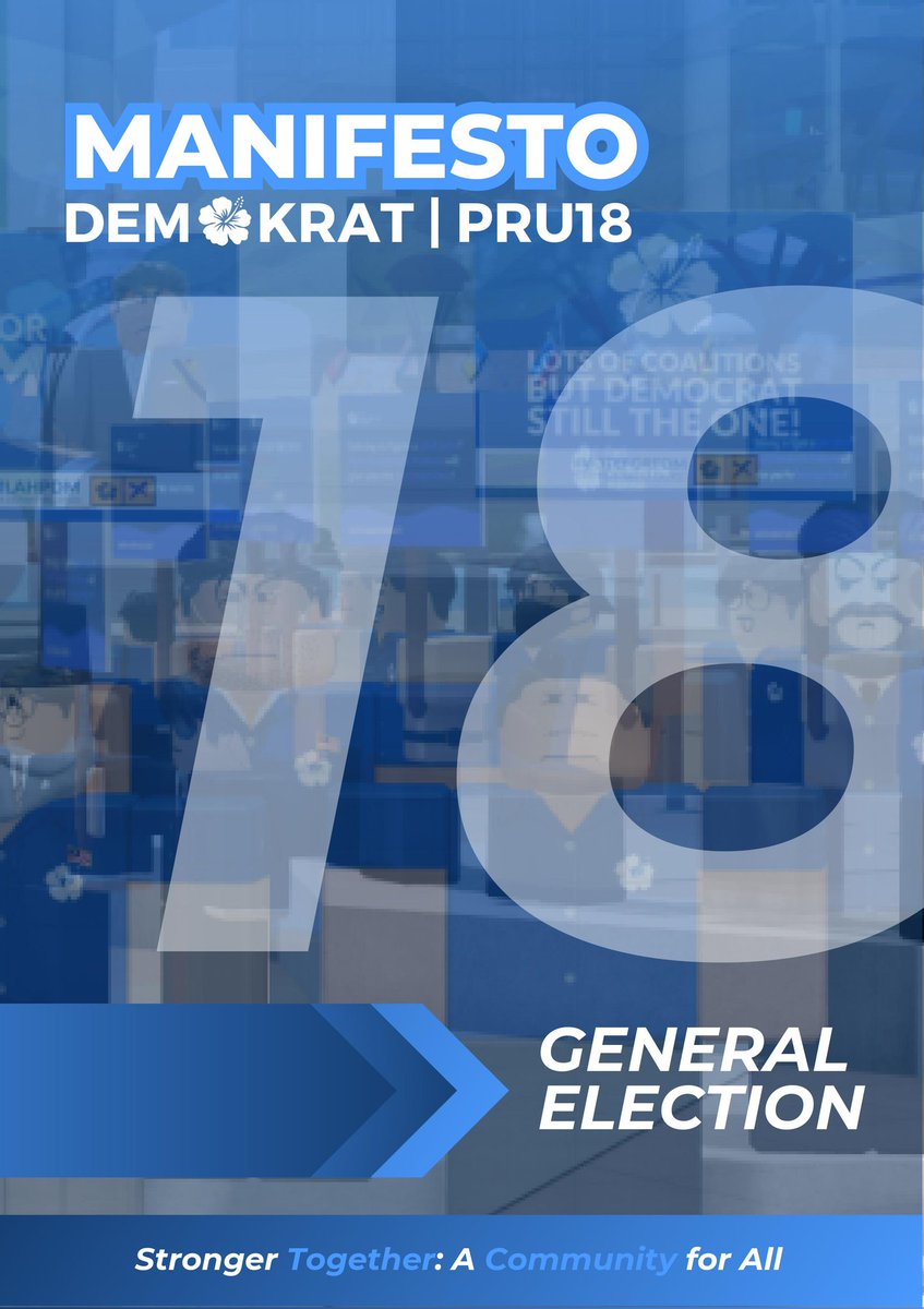 Demokrat_MYS's tweet photo. Promises are not just empty words, but to be done, so that the people enjoy the benefits.
Do read our manifesto to strengthen your confidence in voting PDM for the GE18.
Remember, stronger together, as we're a community for all! #GE18 #VoteForPDM
https://t.co/O0C1KBYepY https://t.co/TBVYVAb5mE