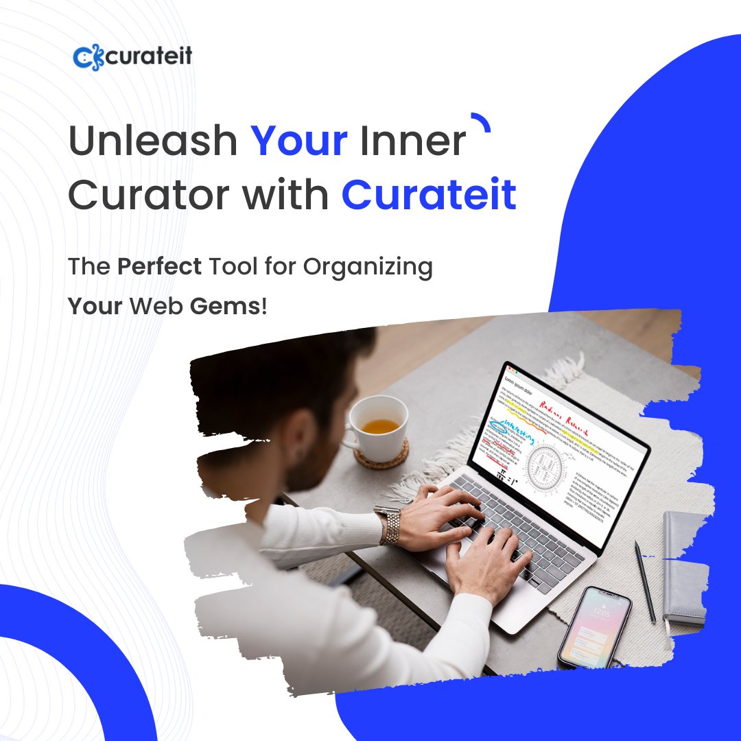 CurateitHQ's tweet image. Highlight and annotate your saved web gems with Curateit's easy-to-use tools. Perfect for research or personal notes! 📝🔍 #Curateit #highlight #annotate #research #personalnotes