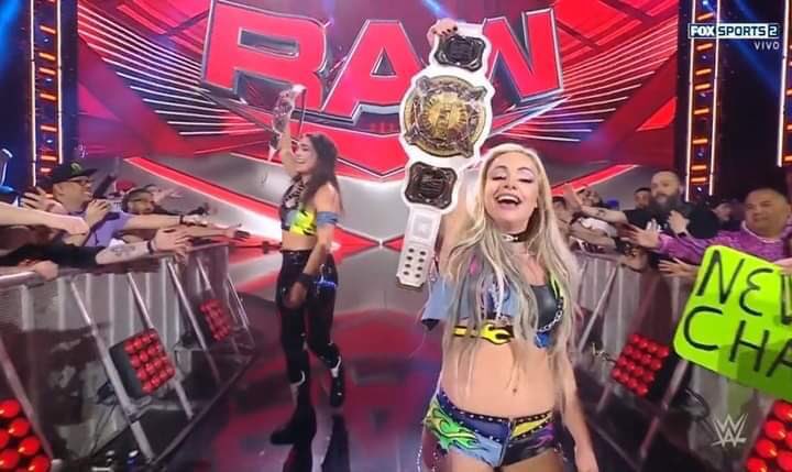 probabeswwe's tweet photo. Stay away from her while you is the Womens champion liv Morgan gone take your title yall better watch out and watch her https://t.co/2EvCHyY9oT