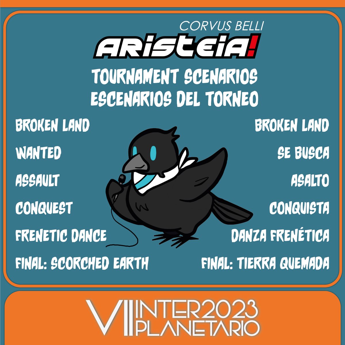 Ha llegado el momento de revelar los escenarios que jugaremos en el torneo de Aristeia! del Interplanetario.

Is time to reveal the scenarios we will play in the Interplanetario Aristeia! tournanament.

#Vigo #Interplanetario #infinitythegame #aristeiathegame #warcrow