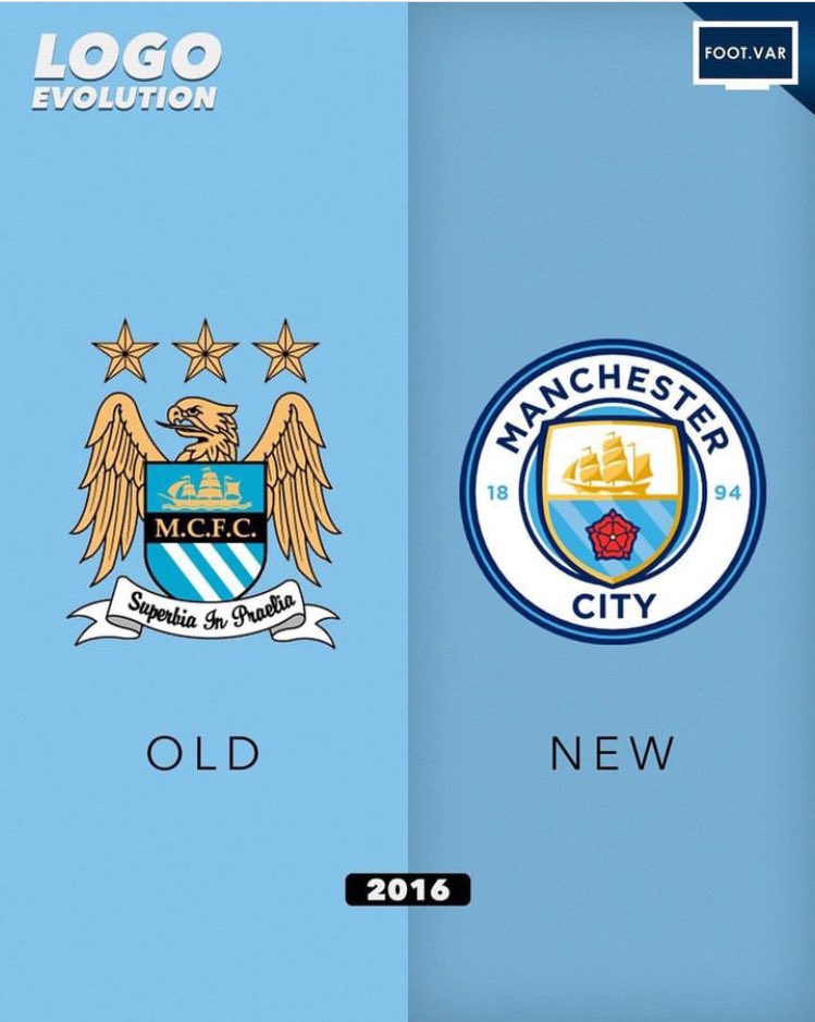 Joshua__Ubeku's tweet photo. Out of all the clubs that did change of logo, Man City’s logo upgrade is the best. 😅 https://t.co/V6U4O6J5Oe