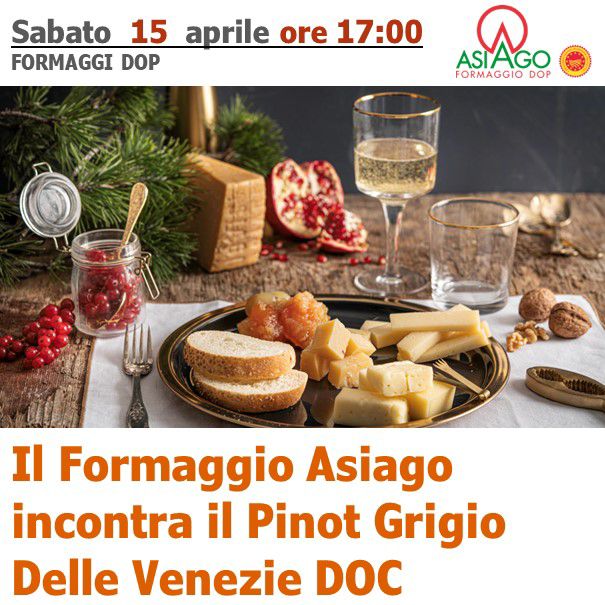 Asiago_cheese's tweet photo. Il #15aprile, l'anima giovane del formaggio Asiago incontra il Pinot Grigio Delle Venezie DOC a #Formaggioinvilla. Una impedibile #masterclass tra due fuoriclasse dell’#aperitivo italiano.  Prenota il tuo posto https://t.co/0sqnKGosvC
 #Cittadella #Padova https://t.co/9f9nF7MxN3