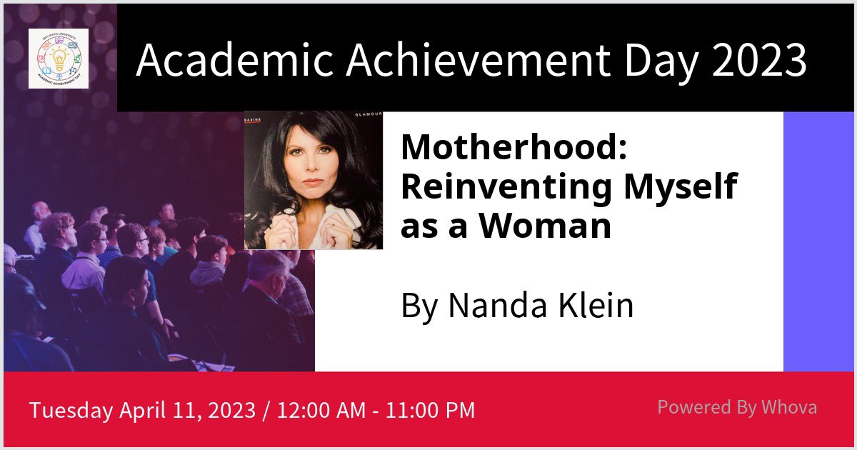 NandaKleinMiami's tweet photo. Today I'm having my “Motherhood: Reinventing myself as a Woman,” 2022 Contest winner Essay presented at the Academic Achievement Day. Thank you, Bay Path University, for the opportunity. 

#essay 
#essaywtiting 
#essaycompetition 
#firstplace🏆 
#award 
#awardwinning https://t.co/WRqnH7uRzf