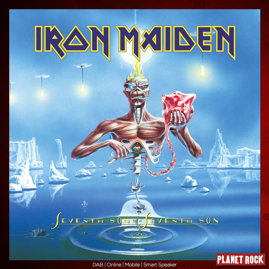 PlanetRockRadio's tweet photo. What's your favourite song on Seventh Son of a Seventh Son? 
35 years ago, @IronMaiden released their 1988 classic. https://t.co/gsCHl5tpjl