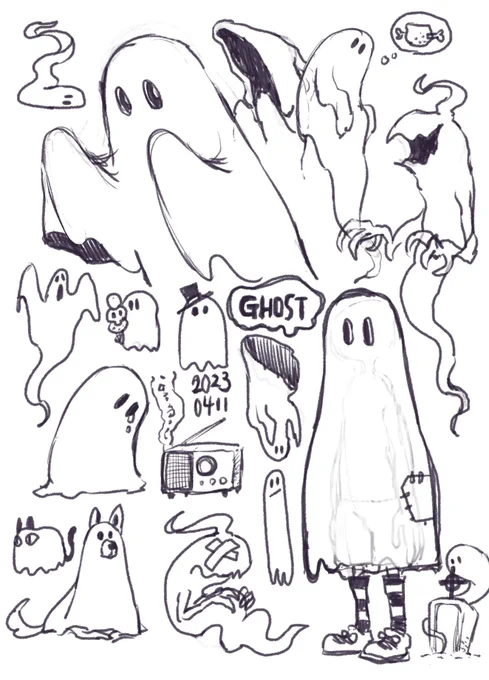 今日のらくがき Ghost 