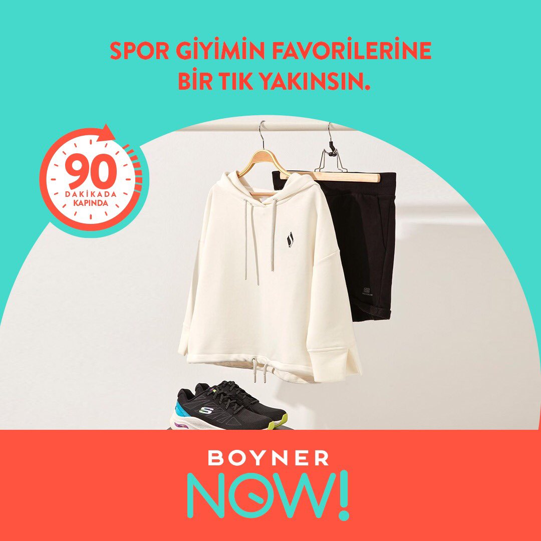 boyneronline's tweet photo. Spor giyimin favorileri bir tık ile 90 dakikada kapında.
#Boyner #BoynerNow #BoynerNowdanSonra https://t.co/N1kg3dwo1x