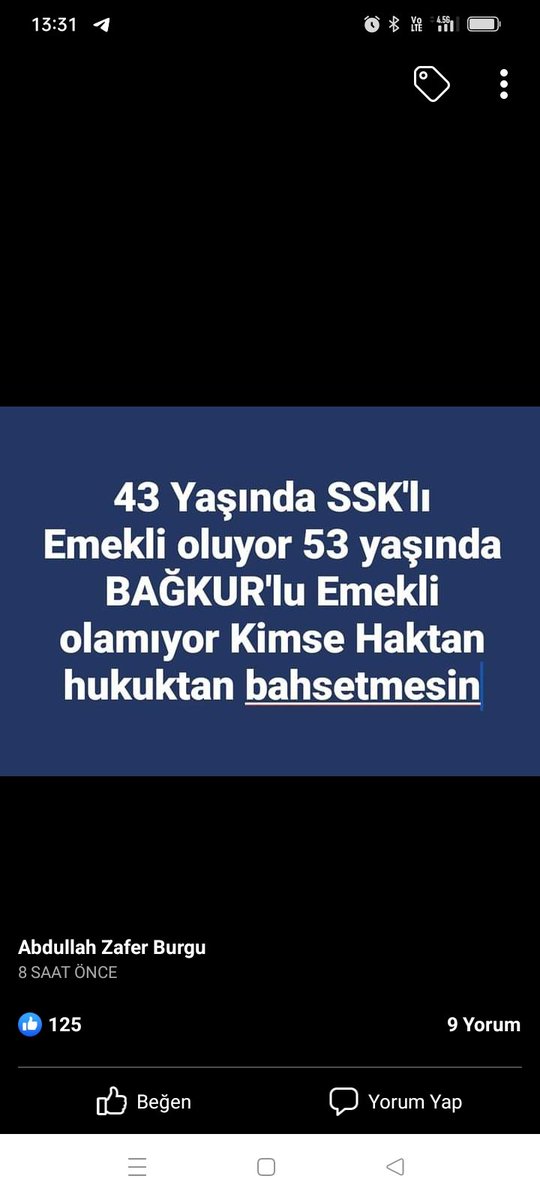 Servetelectrik's tweet photo. Daha ne diyelim #BagkurMagdurMujdeBekliyor 
#BagkuruEsitleOyuAl 
#Bagkur 
@vedatbilgn @RTErdogan https://t.co/xQR1JeuwUc