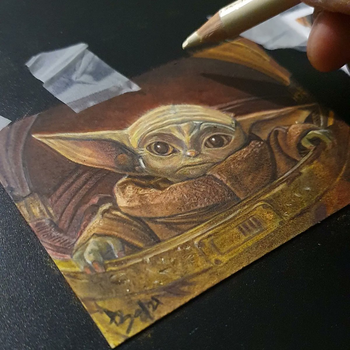 Hope everyone had a great #StarWarsCelebration 
I hope to make it there one day. In the mean time here's a #Throwback to my #StarWars #Mandalorian #sketchcards for <a href="/HeroComplexArt/">Hero Complex Galaxy</a> 

#PedroPascal <a href="/rosariodawson/">Rosario Dawson</a> <a href="/TheCarlWeathers/">Carl Weathers</a>