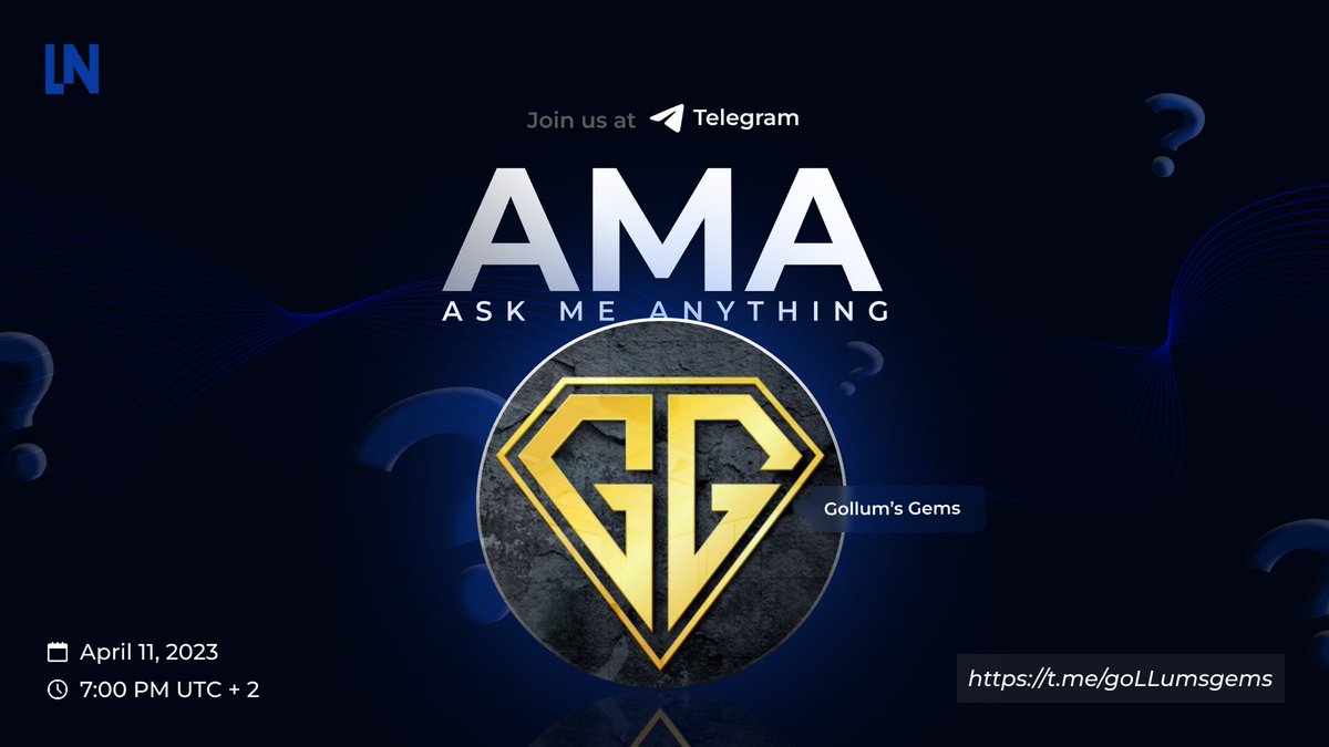 📢 AMA WITH <a href="/GollumsGems/">GG</a> 

Ready to learn more about Legacy Network and the team’s vision? Join our today’s telegram AMA! We are going to answer all your questions live 💭

🕖 Time: 7.00 PM UTC+2 (5 PM UTC)
🎬 Channel: t.me/gollumsgems

We are excited to speak to you soon