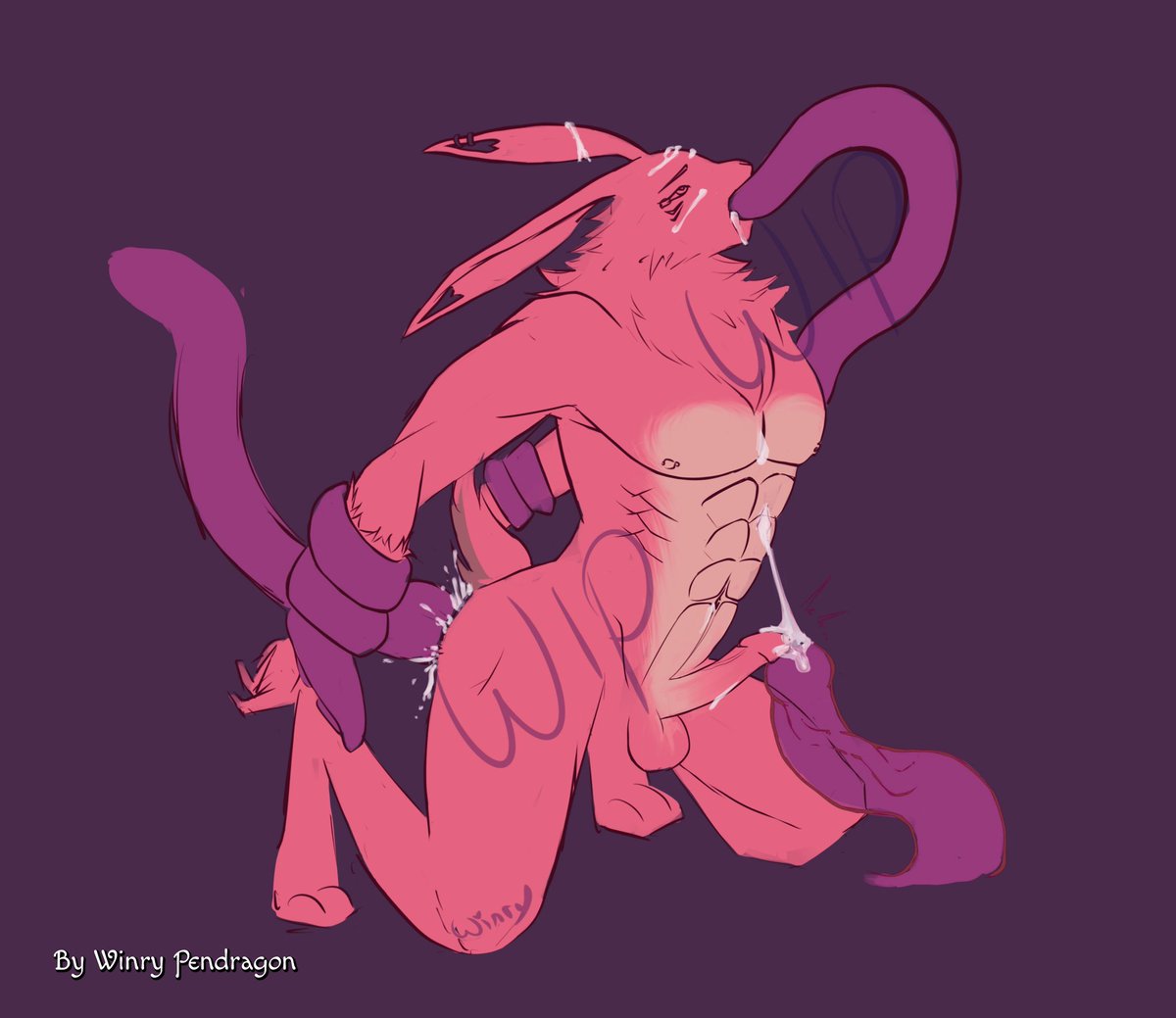 WinryPendragon's tweet photo. Worked on a sketch I started the other day of a bun playing with some tentacles (⁠｡⁠•̀⁠ᴗ⁠-⁠)⁠✧
#shiabussy
#winrylust https://t.co/RXVPfeyx1U