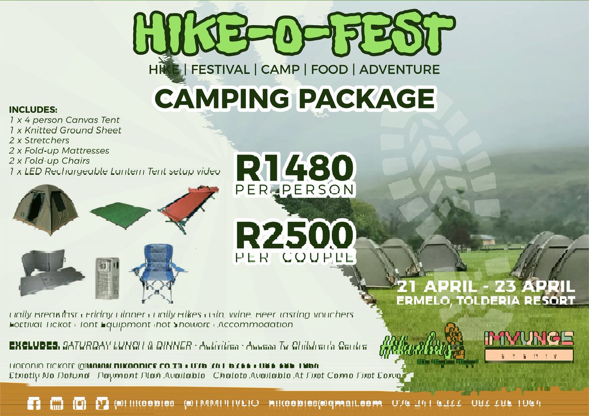 Exciting...

An epic three-day, out and about is something you definitely want to take part in😉

Hikeobics:"we hike because we want to exercise while making memories."

#hikingandcamping #hikingadventures #hikinginermelo #hikinginsouthafrica #nature #hikingislife #explore