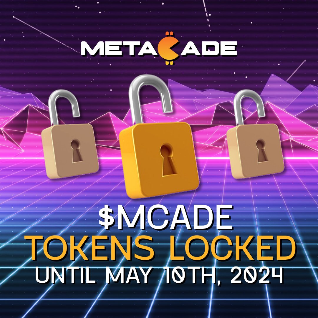 Metacade_'s tweet photo. 🚨$MCADE ANNOUNCEMENT🚨

Metacaders, we have some important information regarding $MCADE🔥

Liquidity will be locked until May 10th, 2024🔐

You can find the relevant information here⬇️
🔗https://t.co/eHlynMBlJe https://t.co/XPrZQaGtf3