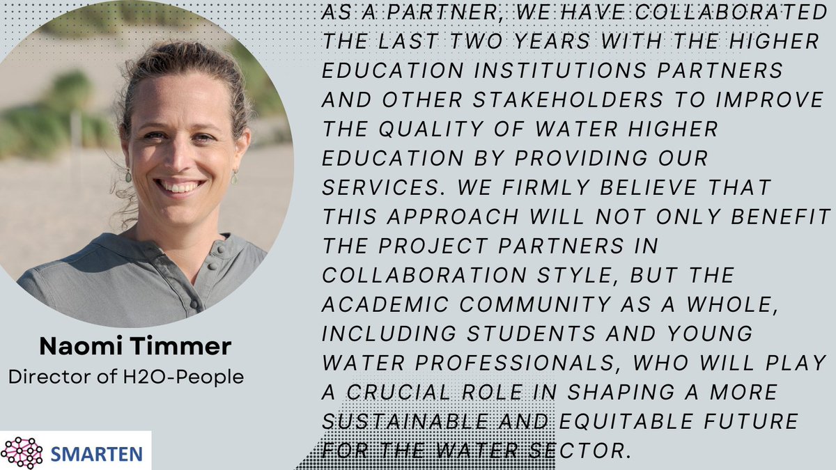 As SMARTEN draws to a close this June, we're thrilled to present insights from our partners on the benefits of this @EUErasmusPlus project that aims to promote #water #education through #seriousgames and #digital readiness. Read the feedback of @naomitimmer from @h2o_people .