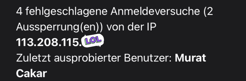 EsSind15Zeichen's tweet image. Liebe #BruteForce-#Noobs, die seit Monaten versuchen meinen Webauftritt zu bevölkern, projiziert ihr eigentlich eure eigene Dämlichkeit immer auf andere Menschen, oder glaubt ihr wirklich, dass ich nicht in der Lage bin, meinen Vor- und Nachnamen korrekt zu schreiben? 🤡