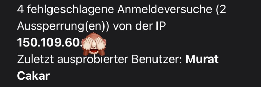 EsSind15Zeichen's tweet image. Liebe #BruteForce-#Noobs, die seit Monaten versuchen meinen Webauftritt zu bevölkern, projiziert ihr eigentlich eure eigene Dämlichkeit immer auf andere Menschen, oder glaubt ihr wirklich, dass ich nicht in der Lage bin, meinen Vor- und Nachnamen korrekt zu schreiben? 🤡