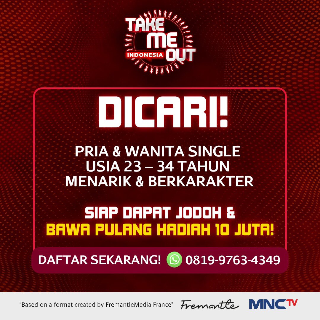 Take Me Out Indonesia tweet media