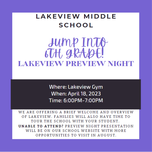 Incoming 6th graders