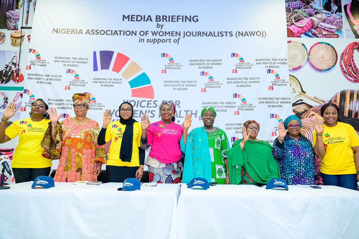 SheForumAfrica's tweet image. Inspiring moments from the Media Briefing by Nig Ass. of Women Journalists (NAWOJ) in support of the
#VoicesForWomensHealth #ICommit campaign to advance women’s health in 🇳🇬 hosted by @PathfinderInt supported by @gatesfoundation @PaulineKTallen @QuamLois @aminadorayi @InimfonEtuk