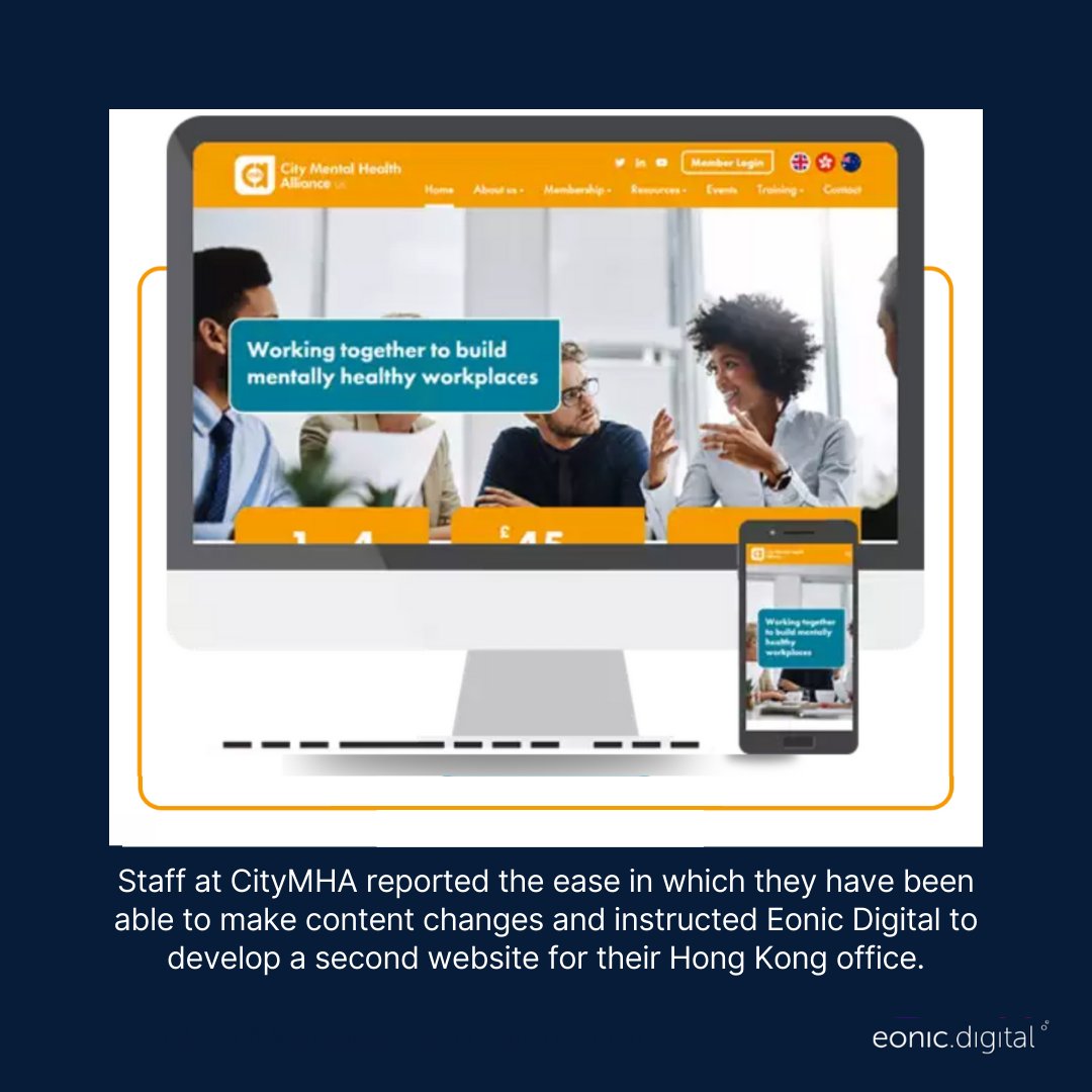 "Staff at <a href="/City_MHA/">MindForward Alliance UK</a> have reported the ease in which they have been able to make site changes and instructed Eonic.Digital to develop a second website for their Hong Kong office."

Thanks City Mental Health Alliance for the feedback! 

eonic.digital/Insights/2154-…

#nonprofit