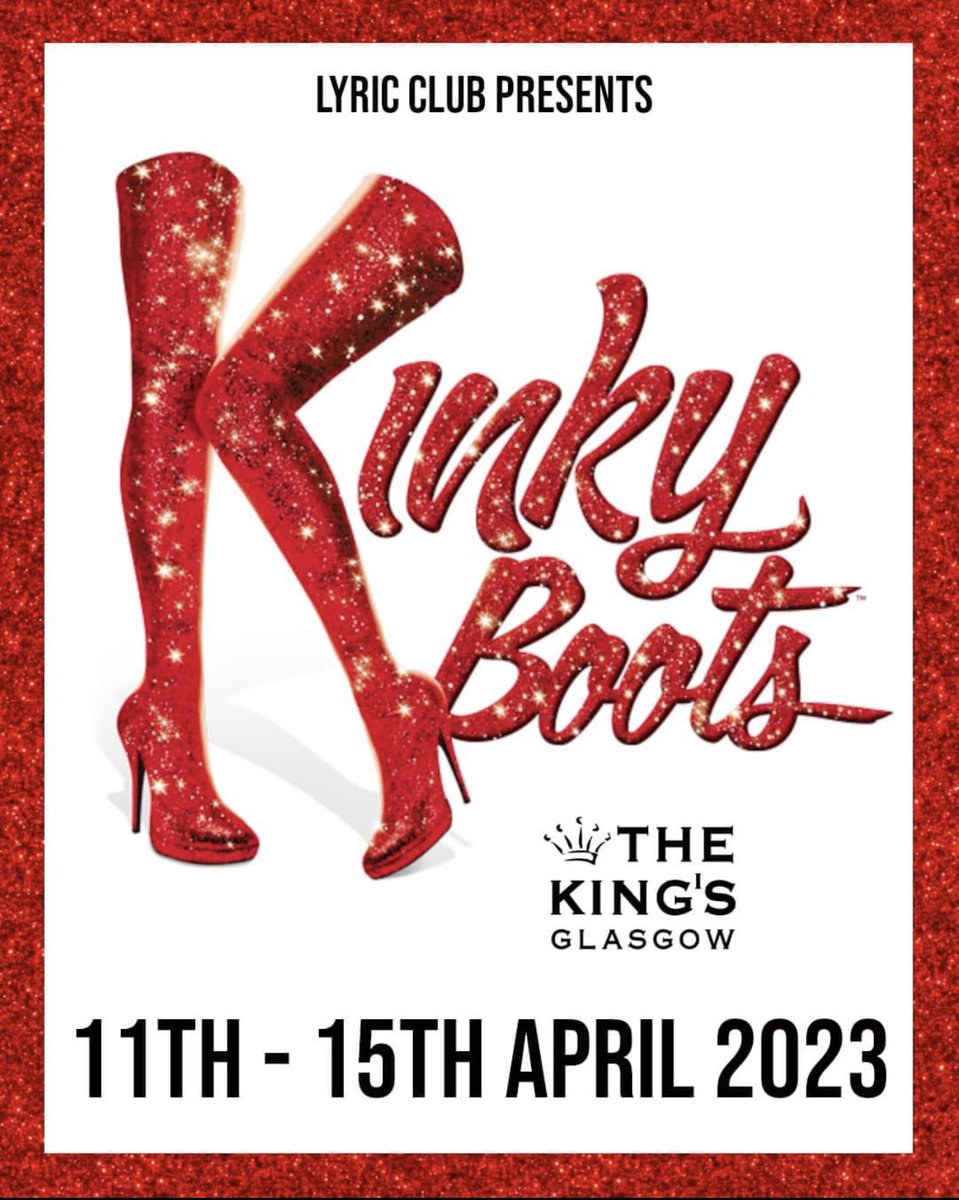 Mr_Steenson's tweet photo. Sending all my love and support to my pal @lamont_ms as she takes the stage as Lauren in Kinky Boots at the King's Theatre this week! Break a leg and show them how it's done! Can’t wait to see it!  #KinkyBoots #Kingstheatre #Glasgow #BreakALeg https://t.co/jcBelY9GxC