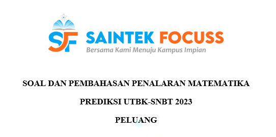SaintekFocuss's tweet image. [PEMBAHASAN SOAL]

Prediksi UTBK-SNBT 2023

(A THREAD)

Substest        : Penalaran Matematika
Materi             : Peluang

-Jangan lupa berbagi dengan Retweet ya😇-
