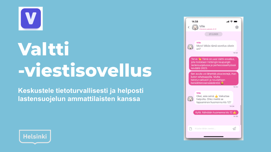 onervahoiva's tweet photo. 🫶 #Valtti on tietoturvallinen ja superhelppo pikaviestisovellus lastensuojeluun ja sosiaalityöhön
🇫🇮Se on kotimainen vaihtoehto whatsappille ja muille tietoturvan/GDPR:n mukaan kielletyille sovelluksille.
👩👩👧👦 Lasu-ammattilaisten ja lasten väliseen yhteydenpitoon ja viestintään https://t.co/fRiRg4LH44