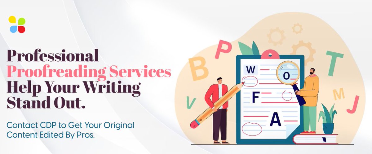 CDPros's tweet image. 3 Reasons to Hire a #ProofreadingService
● They catch mistakes you missed
● You receive constructive feedback for your writing
● Edited copies are error-free and perfectly formatted
Get your work reviewed, edited, and formatted by CDP.
bit.ly/3Gk4KeI