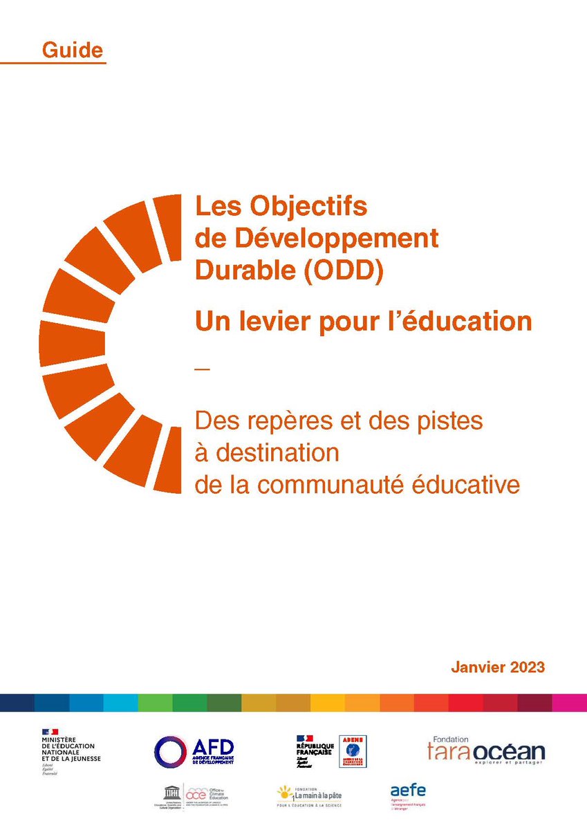 Eduscol's tweet photo. #MardiEDD 🌍 Comment mobiliser les #ODD au service de projets d'éducation au développement durable ? Comment les intégrer à sa pratique pédagogique ?

Le guide « Les ODD, un levier pour l’éducation » @TaraOcean_ propose des repères et pistes d'activités 🔎 https://t.co/BgoyYo8InL https://t.co/5KCMD4Rk87