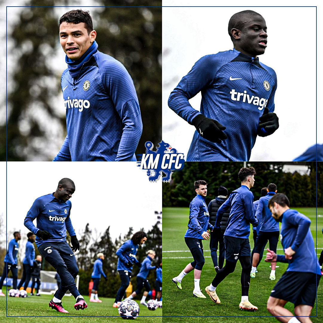 CHELSEA_THFC's tweet photo. 🚨| Fofana, Thiago Silva, Kante และ Mount ต่างก็ลงฝึกซ้อม ก่อนดวลกับ เรอัลมาดริด ในศึก #UCL คืนวันพุธนี้

#KOMONCFC #CFC #Chelsea #เชลซี #สิงห์บลู https://t.co/QkuydaxG60