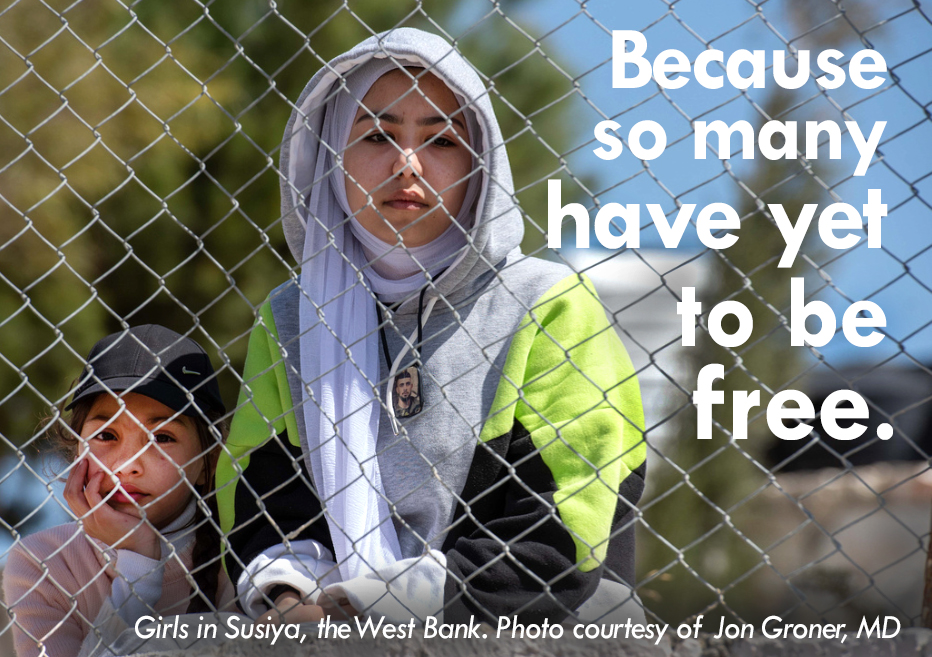 HealingDivides's tweet image. As Passover draws to a close, let us remember those that still dream of freedom from oppression, from illness &amp;amp; pain, freedom to live in peace&amp;amp;health. All humans have a right to health. Support life-saving health interventions in Israel &amp;amp; Palestine today. bit.ly/HealthandFreed….