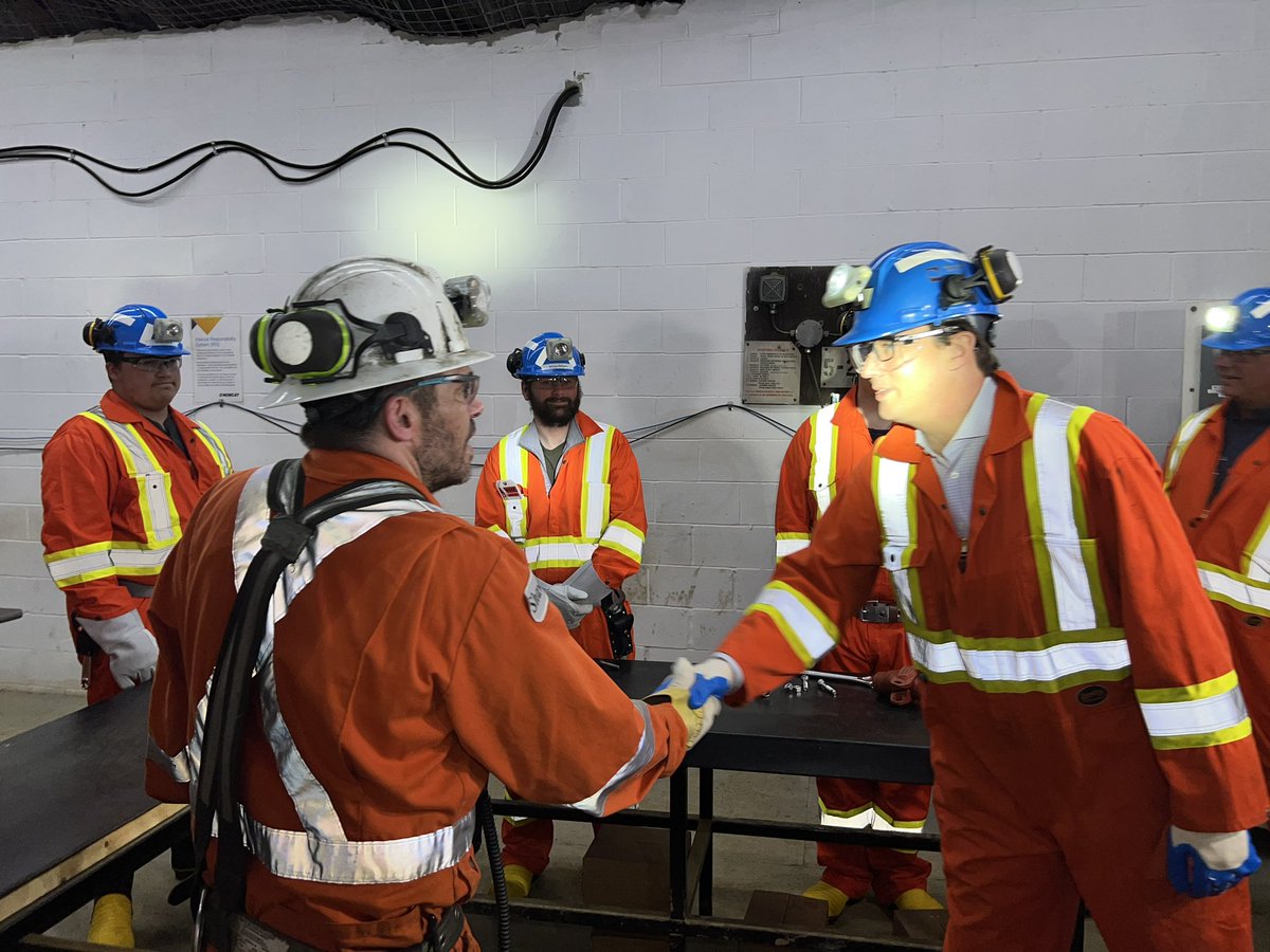 NORCAT (@norcat) on Twitter photo Talk about good timing!
Minister <a href="/MonteMcNaughton/">Monte McNaughton</a> had the opportunity to visit our underground classroom to meet students on their first day - only 4 hours in- of our 5-week Underground Hard Rock #CommonCore program! Talk about good timing!
Minister <a href="/MonteMcNaughton/">Monte McNaughton</a> had the opportunity to visit our underground classroom to meet students on their first day - only 4 hours in- of our 5-week Underground Hard Rock #CommonCore program!