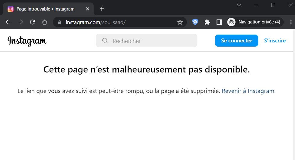 impossible d'accéder aux comptes #instagram des utilisateurs via les URL sans être connecté à son compte !  cela renvoie une erreur ! pourtant les comptes sont actifs  
exemple d'URL  : instagram.com/sou_saad 

#InstagramDown #socialmedia #ProblèmeInstagram